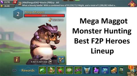 heroes for mega maggot|Lords Mobile Monster Hunting Guide .